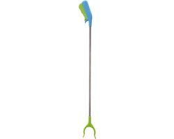 Afvalgrijper voor kinderen - 77 cm - groen/blauw - Grijparmen/vuilnisgrijpers