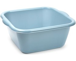 Afwasbak teil - 20 liter - licht blauw - kunststof - 46 x 42,5 x 19 cm