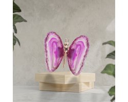 Agaat Vlinder Roze