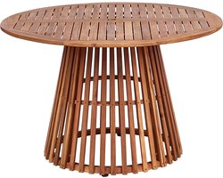 AGELLO - Tuintafel - Lichthout - 120 cm - Acaciahout