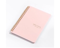 Agenda 2026 A5 - Dagplanner & Weekplanner - Harde Kaft met Spiraalbinding - Premium 100g Papier - Luxe Stationery Cadeau voor Dames & Heren - Organiser voor Werk & Studie - Zwart
