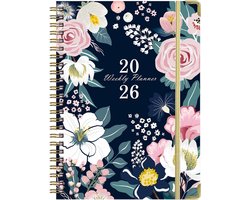 Agenda 2026 – planner - agenda 2026 volwassenen - schoolagenda - agenda 2026 a4 - agenda a4 - weekplanner papier - weekplanner a4 – 12 Maanden Kalender – 142 Pagina’s -weekplanner memobord