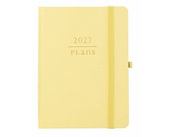 Agenda 2027 Volwassenen – A5 18-maanden agenda – Butter Agenda S 2026-2027 – Weekplanner – Met luxe stoffen kaft