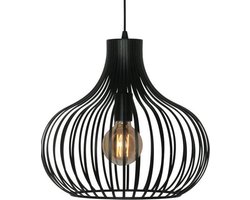 Agila Hanglamp 1 lichts d: 38cm zwart - Modern - Freelight
