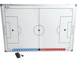 Agility Sports Coachbord voetbal - Tactiekbord 60x90 cm - Inclusief magneten en genummerde stickers voor de magneten