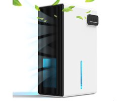 AGLuchtontvochtiger Wit - Luchtreiniger - Dehumidifier - Grote watertank 2.5L capaciteit, 800ml/D ontvochtiging, 10-35m2 bereik -energiezuinig, verlichting 7 kleuren - Voor huis, kamer, badkamer & kelder
