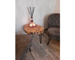 AGstyle - Boomstam - Bijzettafel - Boomstam Bijzettafel - Natuurlijk Design voor Jouw Interieur