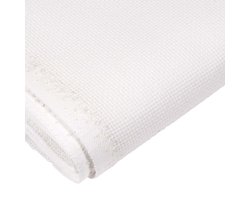Aida borduurstof 14 count wit - coupon van 50 x 70 cm