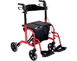 Aidapt - Rolstoel rollator - 2 in 1 functie - Ergonomisch ontwerp