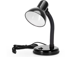 Aigostar 102KK - Bureaulamp - Tafellamp - H: 32 cm - E27 Fitting - Verstellbare Flexibele - Excl. lichtbron - Zwart