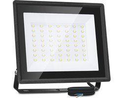 Aigostar 10LH5 - 50W LED schijnwerper - IP65 Buitenverlichting - Buitenlamp - 6500K - Floodlight - Breedstraler - Zwart