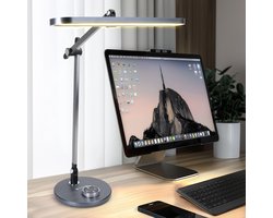 Aigostar 10Z1J - Bureaulamp LED Dimbaar - Verstelbaar Bedlamp - Bureaulamp - Leeslamp - bureau lamp - 3000K tot 6000K - Zwart