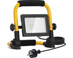 Aigostar 13VRP - LED Werklamp - Bouwlamp - IP44 stootvast - 10W - 900lumen - 6500K daglicht wit - incl. 180cm aansluitstekker