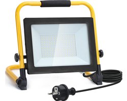 Aigostar 13VRT - LED Werklamp - Bouwlamp - IP44 Stootvast - 100W - 9000 Lumen - 6500K Daglicht wit - Incl. 180 cm aansluitstekker