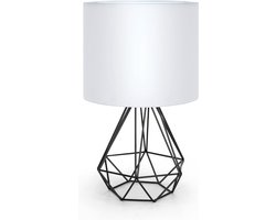 Aigostar 13XRK - Tafellamp - Metalen Basis - E14 fitting - Zonder Lamp - slaapkamer/woonkamer - 40 W - Wit