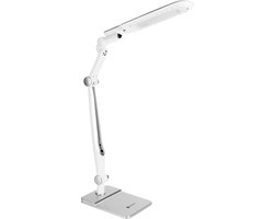 Aigostar Alexander - LED bureaulamp - Dimbaar - Opvouwbaar - 6.6W - Instelbare Kleurtemperatuur - 3000K-6500K - Zilver/Wit