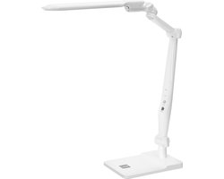 Aigostar Alexander - LED bureaulamp - Dimbaar - Opvouwbaar - 6.6W - Instelbare Kleurtemperatuur - 3300K-6000K - Zilver/Wit