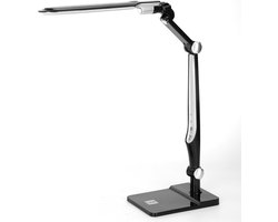 Aigostar Alexander - LED Bureaulamp - Dimbaar - Opvouwbaar - 6.6W - Instelbare Kleurtemperatuur - 3300K-6000K - Zwart