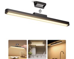Aigostar LED Kastverlichting - L:42cm - met Magneet - Oplaadbaar – 4000K - Dimbaar - Spiegellamp - Beeldscherm Verlichting – Hoek verstelbaar