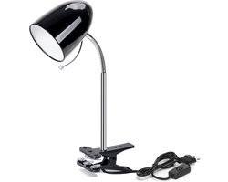 Aigostar LED klemlamp - E27 - Zwart - Excl. lampje