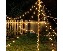 Aigostar Solar Lichtsnoer - IP65 - 50 LED - 10 Meter + 2 m Snoer - Lichtslinger - Sfeerverlichting - Prikkabel - Tuinverlichting