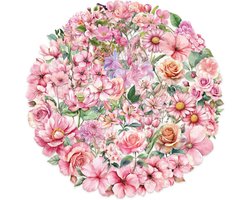 Ainy Elegante Bloemen PET Stickers 50 stuks voor bullet journal, fotoalbum, laptop, telefoon, waterfles en zelfs als muursticker of geschenksticker. Beloningsstickers / knutselen stickervellen voor kinderen en volwassenen | Moederdag cadeau