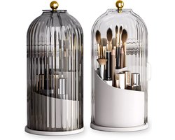 Ainy - Make up organizer transparant 360° draaibaar roterend - waterproof & stofdicht cosmetica opbergbox - elegante decoratie voor slaapkamer. Geschikt voor nagellak accessoires, parfum of makeup kwasten . Geschenk voor haar