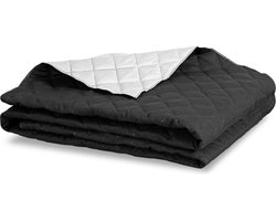 Aio - Dekbed - Antiallergisch Microvezel / Polyester (200 x 220 cm, Zwart met Wit)