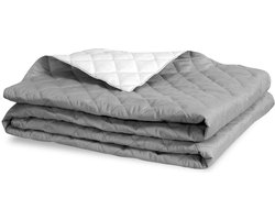 Aio - Dekbed - Antiallergisch Microvezel / Polyester (220 x 240 cm, Grijs met Wit)