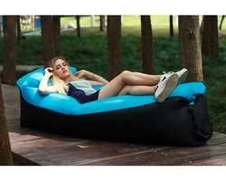 Air Lounger Airlounge - lucht zitzak 180x70x52cm - blauw - waterafstotend