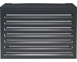 Air&Co - Airco en warmtepomp buitenunit omkasting - Maat S - 100 x 70 x 50 cm - Gepoedercoat - Aluminium - Hoogwaardige kwaliteit - Antraciet - RAL 7016 - Airco Cover