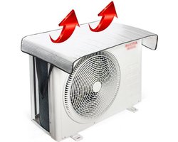Airco-Airco Hoes - Airco Cover - Airco Afdekhoes - Airco Omkasting - Airco Hoes Buitenunit - Airco Beschermhoes - Airconditioning - Aircooler-Outdoor Airconditioner Cover Aluminiumfolie Ac Protector voor Buiten Unit Warmtepomp Unit Cover voor-100x50c