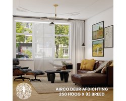 Airco Deur Afdichting – 235 x 93 cm – Geschikt voor Standaard Deuren – Airco Slang Afsluiten – Airco Deur Afdichtkit Schuifdeur of Openslaande Deur – Airco Deurafdichtingskit