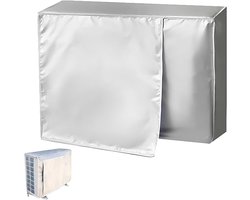 Airco Hoes Buitenunit - 80*30*57 cm - Airconditionerhoes - Met Ventilatieflap - Airco Afdekhoes - Airco Hoes - Airco Afdekking - Airco Beschermhoes - Airco Cover - Beschermhoes voor buitenunit van airco - Beschermhoes - Stofhoes - zilver