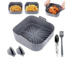 Airfryer Accessoires - Bakpapier - Siliconen Bakje - Mand - Spatels - Oven Rek
