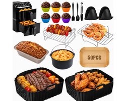 Airfryer Accessoireset-Bakaccessoires-Grillaccessoires-Multifunctioneel voor Bakken en Grillen-voor Accessoires voor Bakken Grillen en Koken