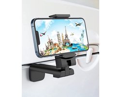 AirPhoneMount Telefoonhouder - Zwart - Telefoontool - Handen vrij Vliegtuig - Universeel - Multifunctioneel - Reis - Reizen - Universal Cell Phone Mount Holder