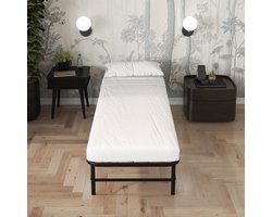 AirSleeperz® opvouwbaar bed Joost Basic - Kleur zwart - Afmeting 90x200 cm - 1 persoons vouwbed