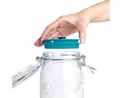 Airtender Vacuümdeksels voor Weckpotten | Set Vacuümdeksels | 3x Vacuümdeksel + GRATIS Vacuümpomp | Dankzij vacuüm tot 5x langer vers | Geschikt voor Weckpotten van Bormioli Fido, Hema, Action, Kilner, Ikea ... en andere potten met mond van 85-90mm