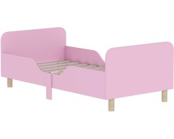 AIYAPLAY Kinderbed MDF, grenenhout 143,5L x 74,2B x 50H cm Roze