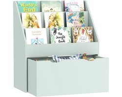 AIYAPLAY - Kinderboekenkast - MDF - 62,5 x 30 x 70 cm - Groen