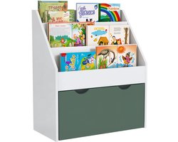 AIYAPLAY-Kinderboekenkast-MDF-62,5x30x70cm-Groen