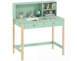 Aiyaplay Kinderbureau-MDF, grenenhout-90L x 52B x 105H cm-Groen