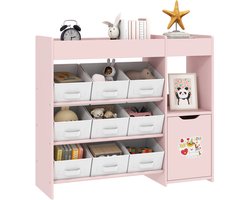 AIYAPLAY - Kinderopbergplank - MDF - 92x30x80cm - Roze