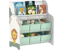 AIYAPLAY - Kinderopbergrek - MDF, staal - 63 x 30 x 71 cm - Groen