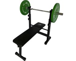 AJ-Sports Bench press - Halterbank - Fitnessbank - Bankdrukbank - Fitness bank - Bench - Fitness - Workout - Krachttraining - Exclusief stang en gewichten