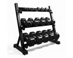 AJ-Sports Dumbell Rek - Halterrek - Dumbbell Toren - Weight Rack - Dumbbell Houder - Tot 350kg Belastbaar - Exclusief Dumbbells