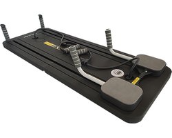 AJ-Sports Pilates Bord - Pilates reformer - Buikspiertrainer - Pilates - Yoga - Multifunctioneel - Fitnessapparaat- Inklapbaar - Zwart