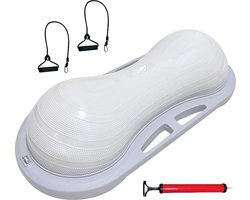 AJ-Sports Pinda Balance Board - Balans trainer - Balansbord - Wiebelkussen - Balansbal - Balanskussen - Balanstrainer - Peanut ball - Inclusief Pomp - Fitness