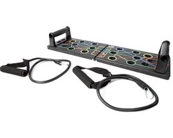 AJ-Sports Push up bord met Weerstandsbanden - Push up bars - Push up - Push up grips - Opdruk bord fitness - Opdruksteunen - Push up Board - Fitness - Krachttraining